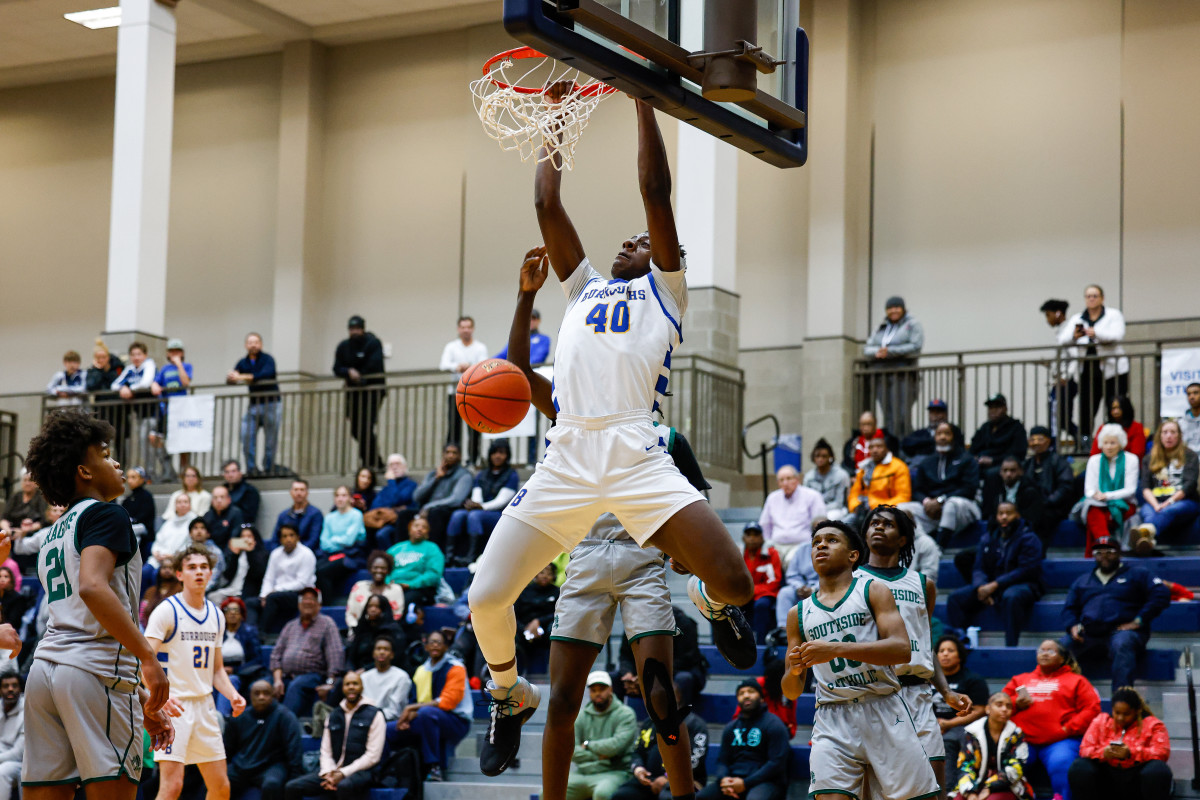 Tristan Reed dunks Burroughs Missouri boys basketball Dec 5 2023 Nate Latsch-09
